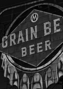 grain belt beer sign  vertical 1698 Grain 13k