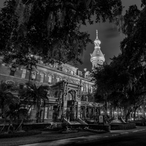 henry b plant museum at night  square 1114 Plant