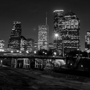 houston skyline at night  square 917 Allen 13k.jp
