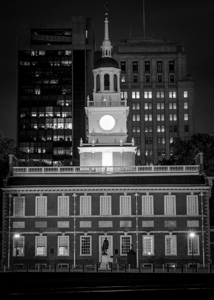 independence hall at night  vertical 2241 Convent