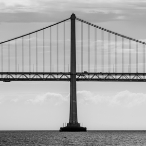 isolated tower bay bridge  square 3022 Westbound