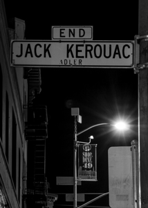 jack kerouac boulevard street sign  vertical 2961