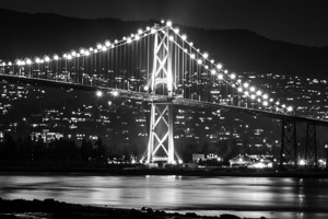 lions gate bridge at night  horizontal 322 Lions