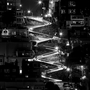 lombard street at night  square 2775 Lombard 13k.