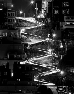 lombard street at night  vertical 2775 Lombard 13