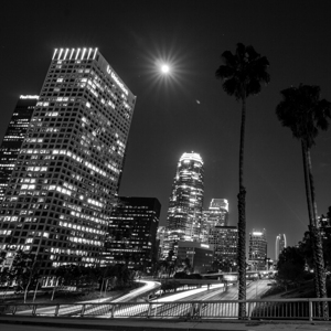los angeles at night 4th street  square 2134 Ange