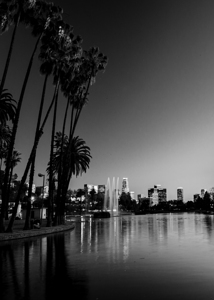 los angeles skyline echo park glendale blvd  vert