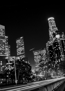 los angeles skyline us bank building bank america