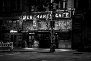 merchants cafe at night pioneer square  horizonta