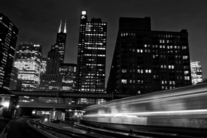 metra train downtown chicago  horizontal 72 Metra