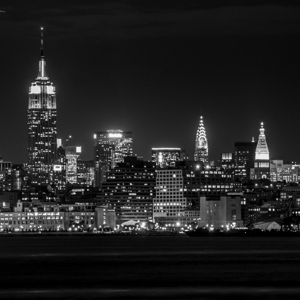 midtown manhattan skyline at night  square 370 Mi