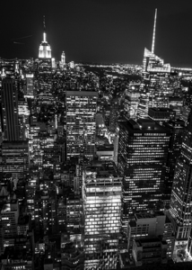 midtown skyline nyc night rockafeller center  ver