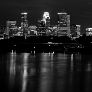 minneapolis skyline at night  square 1681 Anthony