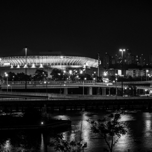 old yankee stadium at night  square 383 Ruth 13k.