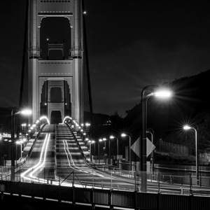 overnight traffic golden gate bridge  square 2776