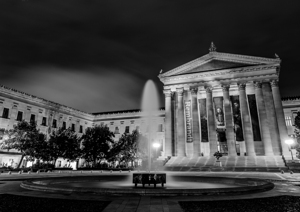 philadelphia art museum at night  horizontal 997