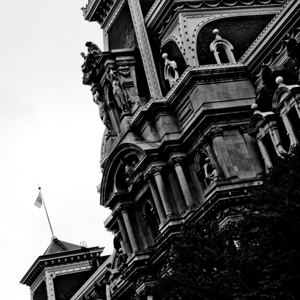 philadelphia city hall architecture detail  squar