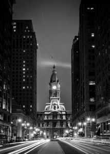 philadelphia city hall from broad street  vertica