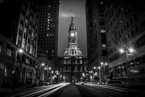 philadelphia city hall on centre square  horizont