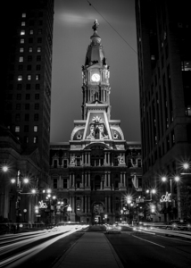 philadelphia city hall on centre square  vertical