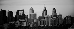 philadelphia skyline pre comcast tower  panoramic