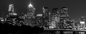 philadelphia skyline schuylkill river  panoramic