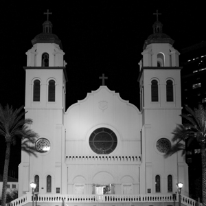 phoenix st marys basilica at night  square 1964 M
