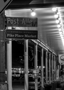 pike place market post alley  vertical 2675 Alley