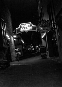post alley at night  vertical 302 Post 13k