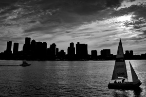 sail boat boston harbor  horizontal 1247 Sail 13k