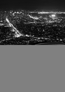 san francisco at night from twin peaks  vertical