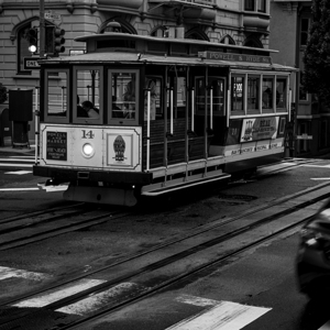 san francisco trolly car powell california  squar