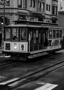 san francisco trolly car powell california  verti