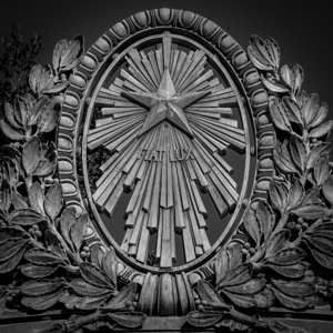 sather gate fiat lux berkeley campus  square 2822