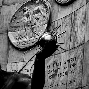 scripture on spirit of detroit statue  square 543