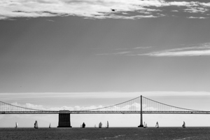 seaplane above bay bridge  horizontal 2853 Seapla