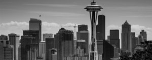 seattle skyline queen anne hill  panoramic 2676 A