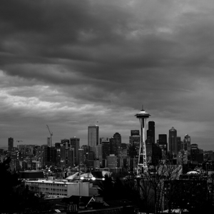 seattle skyline queen anne hill  square 295 Highl