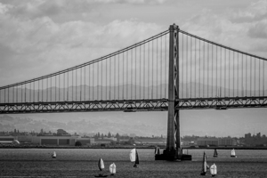 sf bay bridge sail boats  horizontal 3018 Sails 1