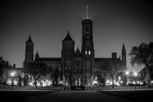 smithsonian castle at night  horizontal 408 Smith