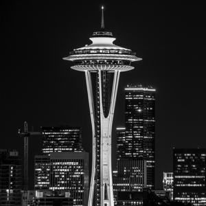 space needle at night  square 2674 Alki 13k