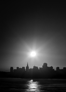 sunrise above san francisco skyline  vertical 509