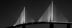 sunshine skyway bridge at night  panoramic 3011 G