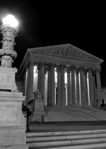 supreme court at night  vertical 402 Justice 13k.
