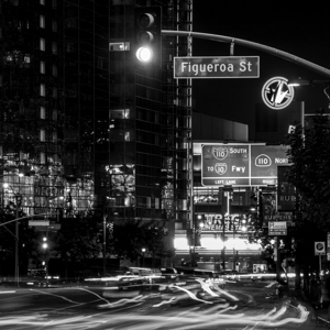 traffic at figueroa and olympic blvd  square 2611