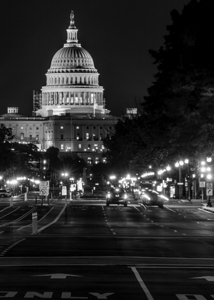 united states capitol building at night  vertical