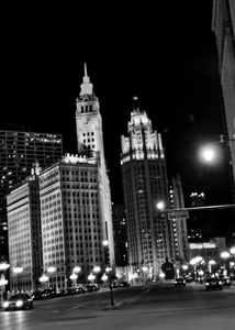 upper wacker drive at nightq  vertical 1219 Upper