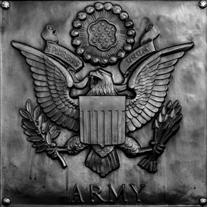 us army bronze plaque  square 3324 Army 13k
