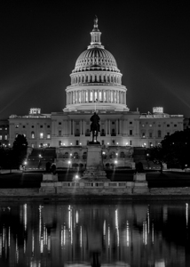 us capitol building at night  vertical 409 Symbol
