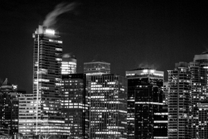 vancouver skyline at night from stanley park  hor